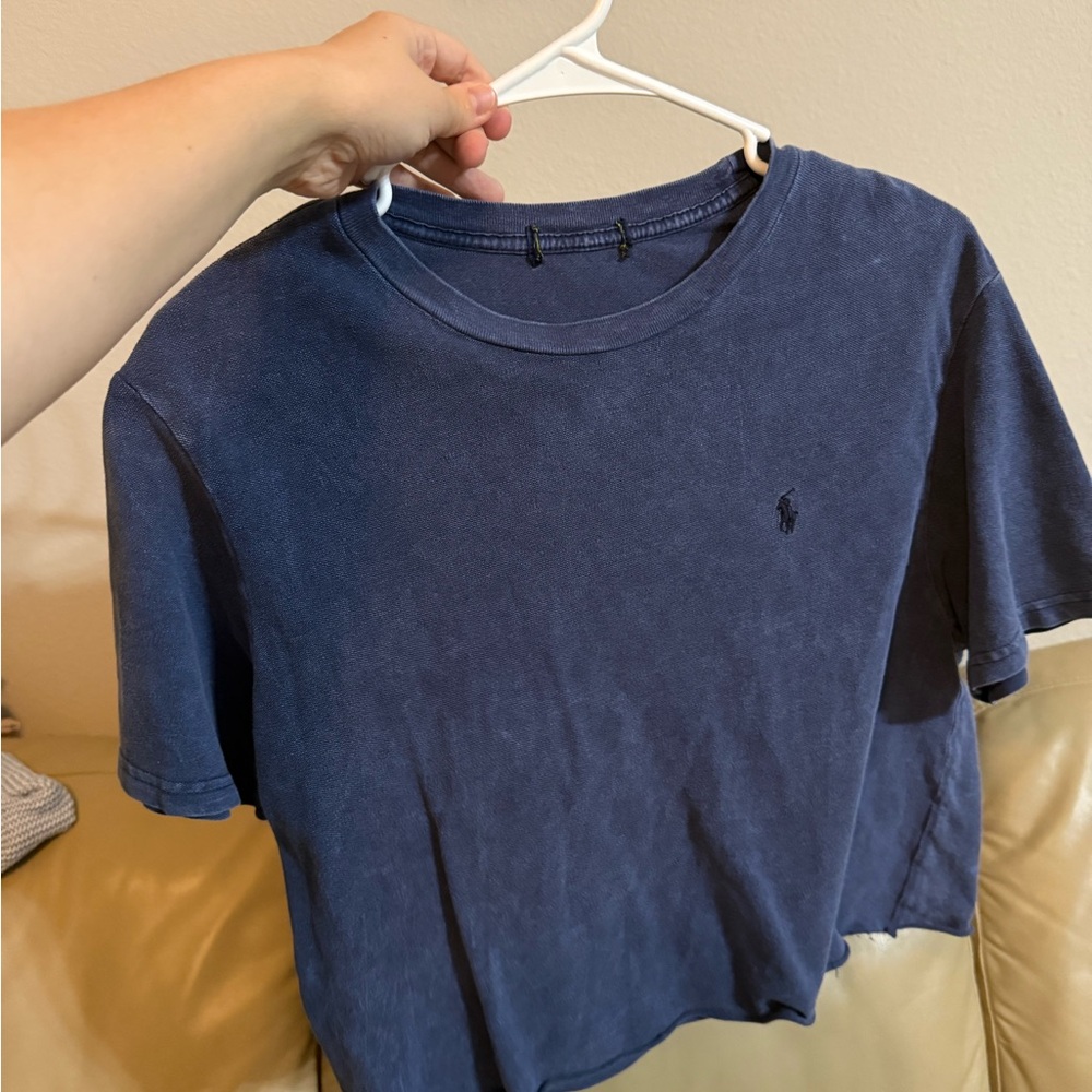 Polo by Ralph Lauren Blue Crop Top